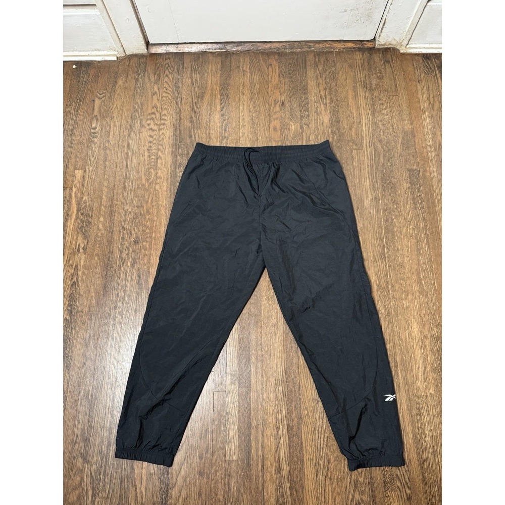 Reebok Mens Train Woven Pants Black Size 2XL New Joggers Track Gym Pants